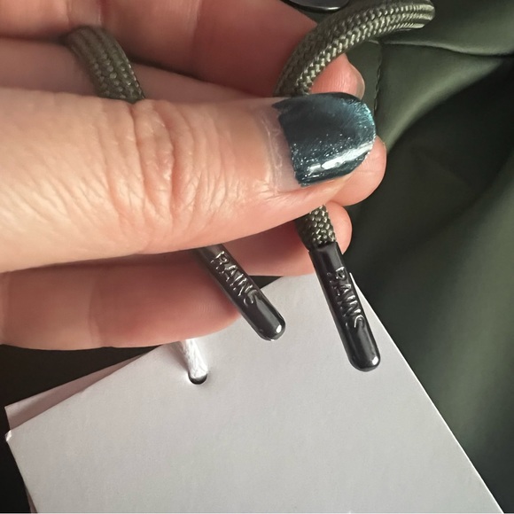 NWT Rains Unisex Long Evergreen Rain Jacket Small - Picture 9 of 15